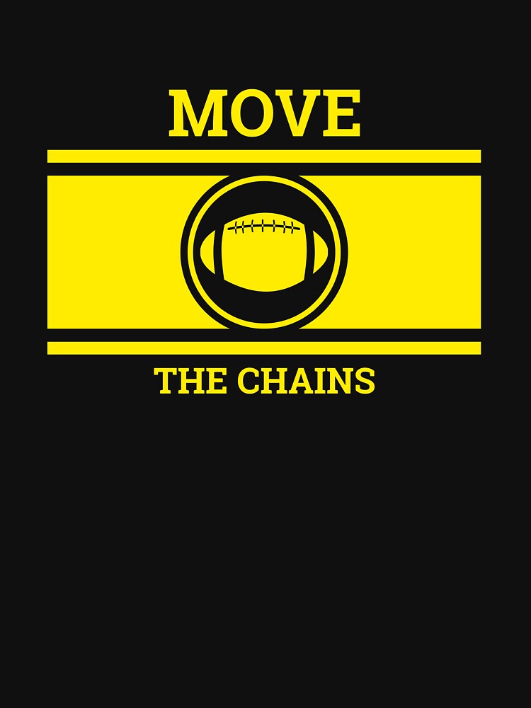 Move the Chains T-Shirt  American Football Tee - Voltage Sport