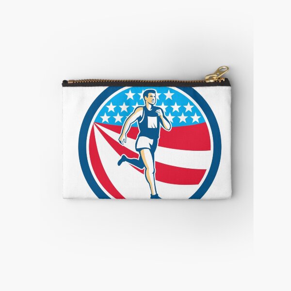 Item preview, American Marathon Runner Running Circle Retro designed and sold by patrimonio.