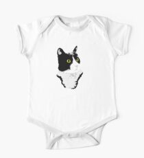 Regal Tuxedo Kitty One Piece - Short Sleeve