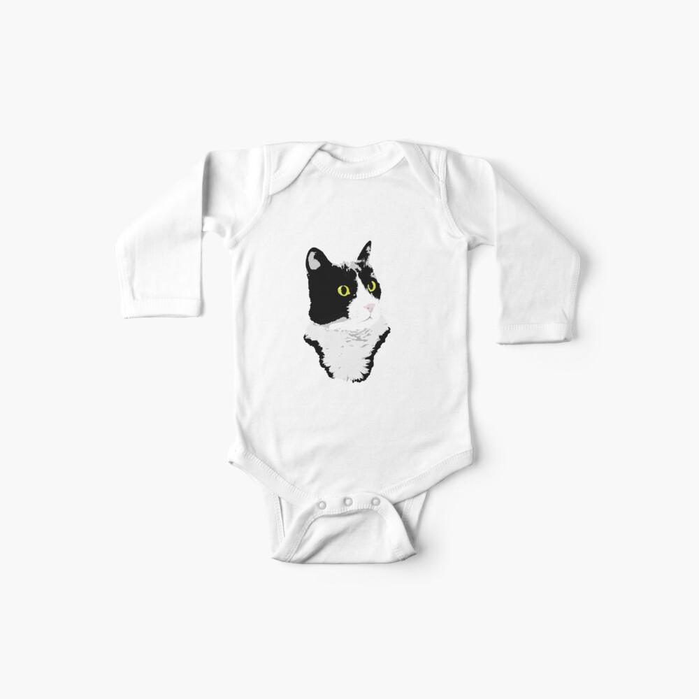 Regal Tuxedo Kitty Baby One Piece By Dmtab Redbubble