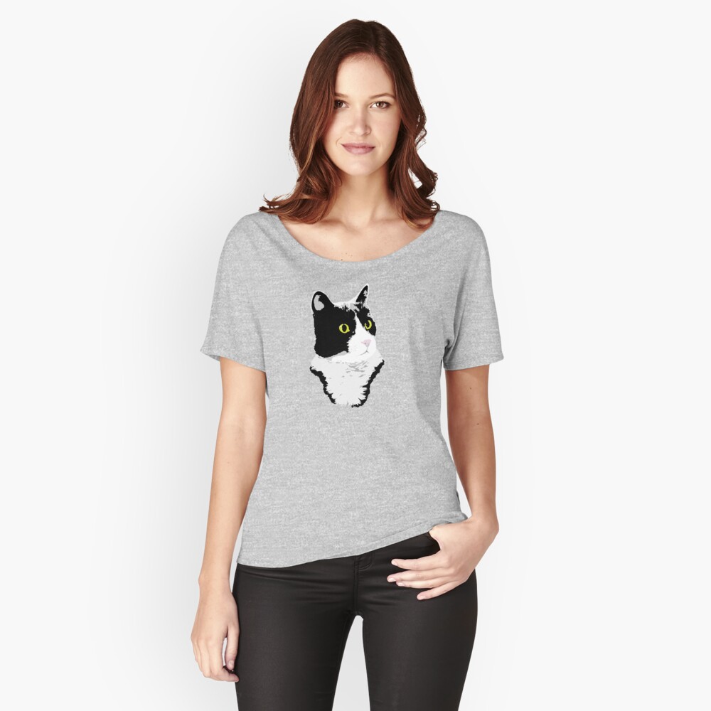 Regal Tuxedo Kitty Relaxed Fit T-Shirt