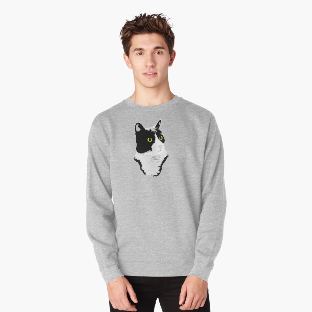 Regal Tuxedo Kitty Pullover Sweatshirt