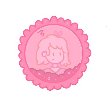 Artwork thumbnail, Cute Pastel Pink Grumpy Girl by RikaMegumi
