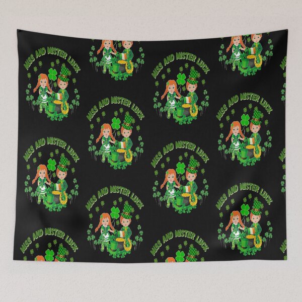 Item preview, Miss and Mister Luck, Let The Shenanigans Begin, Lucky Shamrock Irish Culture, Shenanigans Squad   designed and sold by Adri Barnard.