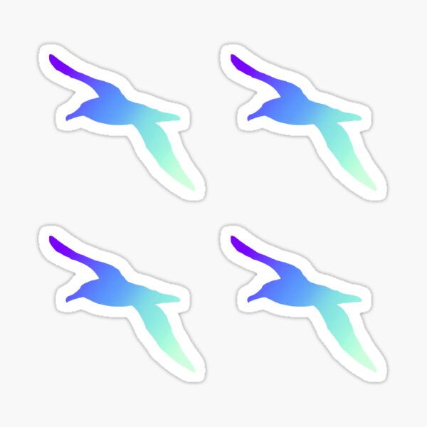 Item preview, Albatross Silhouette- Colorful Gradient 7 designed and sold by Midnightviera.