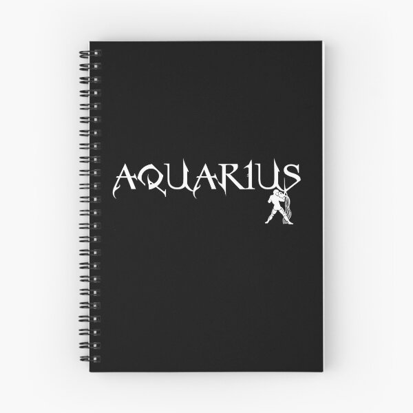 Item preview, Aquarius Horoscope - Celtic Gothic White Text - Man Pouring Water silhouette  designed and sold by S Quinn.