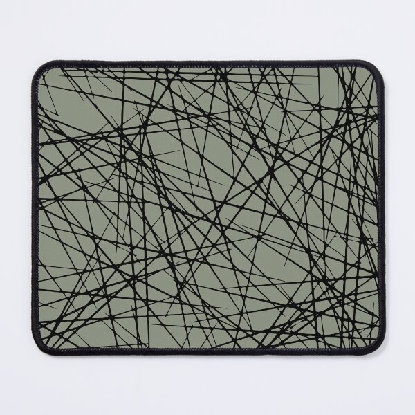 Item preview, Black and Green Abstract Criss Cross Line Pattern Pairs BH and G 2022 Color of the Year Laurel Leaf designed and sold by ColorOfTheYears.