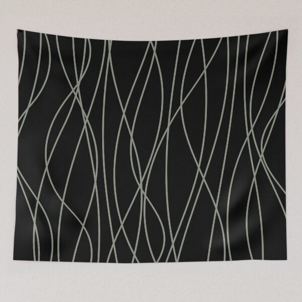Item preview, Black and Green Vertical Stripe Design Pattern Pairs BH and G 2022 Color of the Year Laurel Leaf designed and sold by ColorOfTheYears.