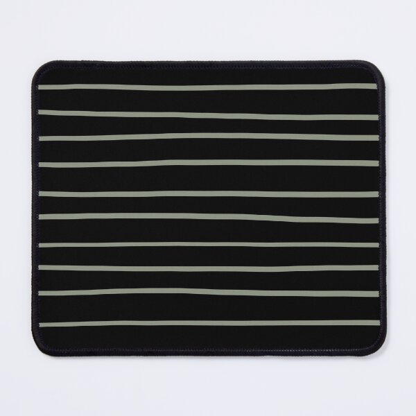 Item preview, Black and Green Horizontal Line Pattern Pairs BH and G 2022 Color of the Year Laurel Leaf designed and sold by ColorOfTheYears.