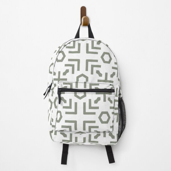 Item preview, Green and White Minimal Art Deco Abstract Pattern Pairs BH and G 2022 Color of the Year Laurel Leaf designed and sold by ColorOfTheYears.