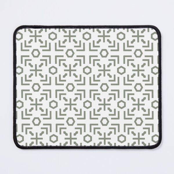 Item preview, Green and White Minimal Art Deco Abstract Pattern Pairs BH and G 2022 Color of the Year Laurel Leaf designed and sold by ColorOfTheYears.