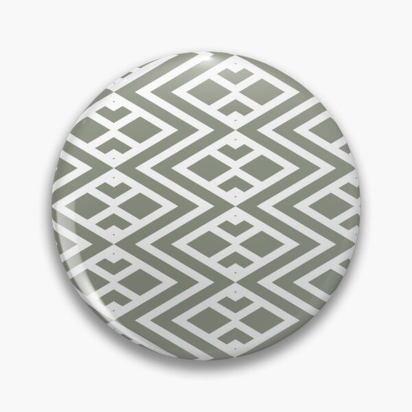 Item preview, Green and White Diamond Shape Tile Pattern 2 Pairs BH and G 2022 Color of the Year Laurel Leaf designed and sold by ColorOfTheYears.
