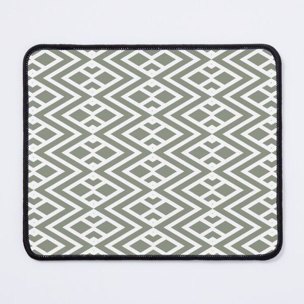 Item preview, Green and White Diamond Shape Tile Pattern 2 Pairs BH and G 2022 Color of the Year Laurel Leaf designed and sold by ColorOfTheYears.
