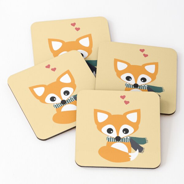 Item preview, Cute Little Fox Showing Love designed and sold by cerenalkan.