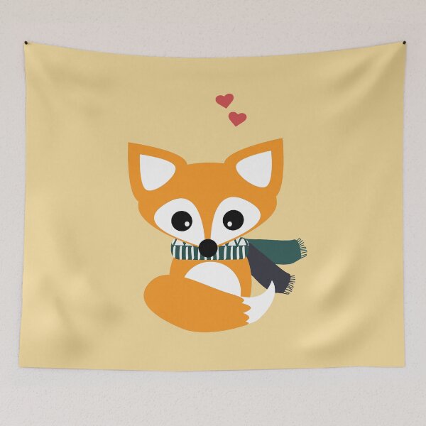 Item preview, Cute Little Fox Showing Love designed and sold by cerenalkan.