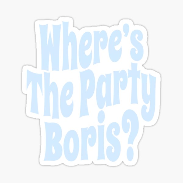 Vista previa del artículo con la obra «¿Dónde es la fiesta, Boris? (Cita política divertida • Estilo vintage clásico de los años 70 • Publicidad exagerada viral de la fiesta de cumpleaños de Boris Johnson)», diseñado y vendido por SassyClassyMe.