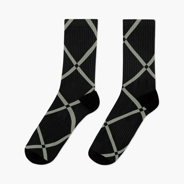 Item preview, Black and Green Square Diamond Grid Pattern Pairs BH and G 2022 Color of the Year Laurel Leaf designed and sold by ColorOfTheYears.