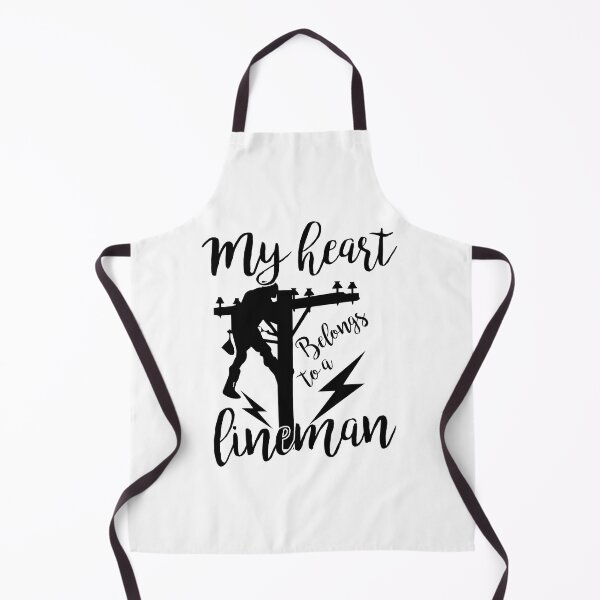 Item preview, My heart belongs to a lineman - I love a lineman valentines day quote designed and sold by Desibeau.