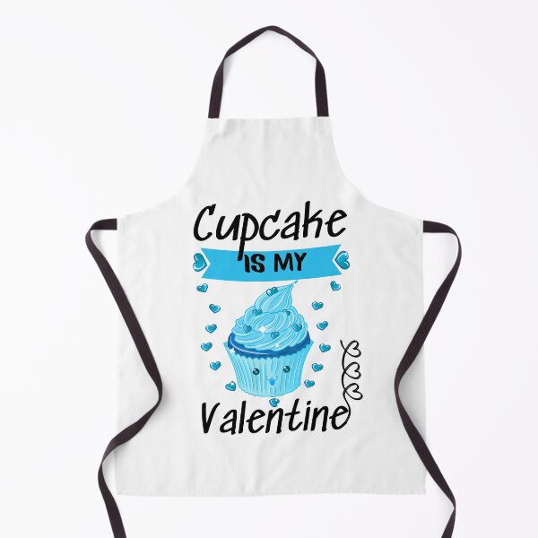 Item preview, Cupcake Is My Valentine- Cute Bleu cupcake With Hearts designed and sold by AmeliaStore1.
