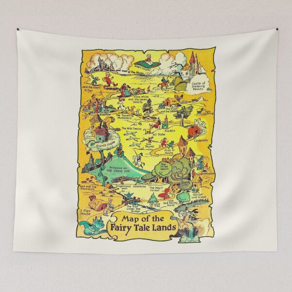 Artikelvorschau, Map of Fairy Tale Lands entworfen und verkauft von ourkid.