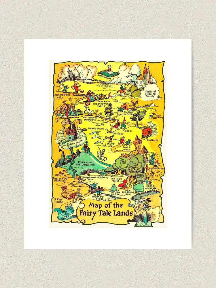 Map of Fairy Tale Lands Map of Fairy Tale Lands