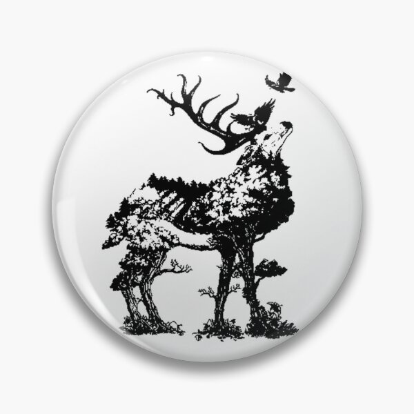 Item preview, double exposure deer designed and sold by sbrstore.
