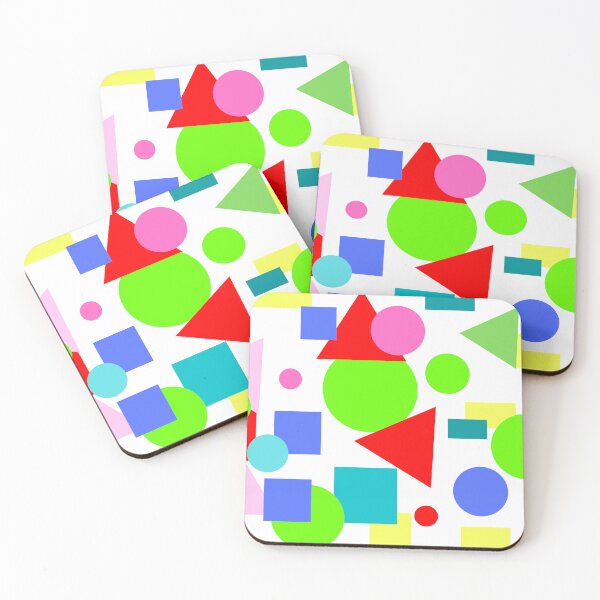 Item preview, Artistic Abstract Pattern With Circles, Triangles, Squares & Oblongs. designed and sold by Bowbubble.