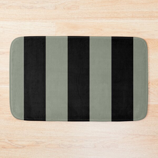 Item preview, Black and Green Vertical Stripe Pattern Pairs BH and G 2022 Color of the Year Laurel Leaf designed and sold by ColorOfTheYears.