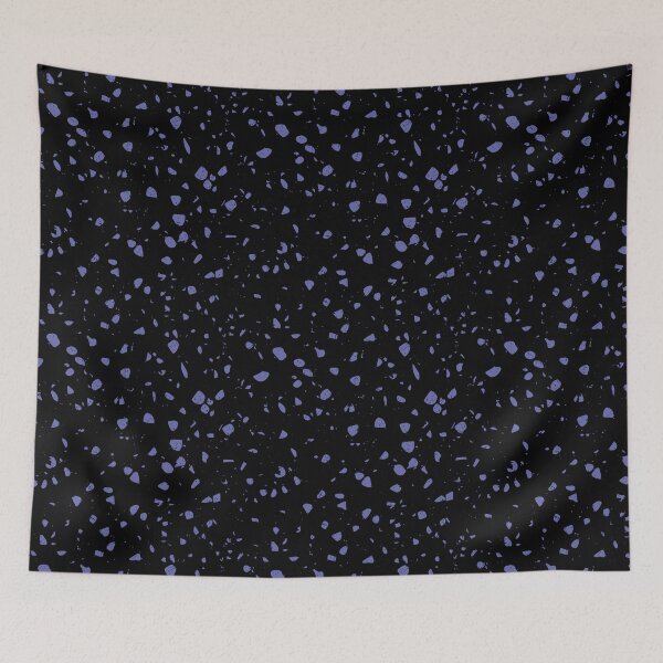Item preview, Black Terrazzo with Very Peri Purple Flecks designed and sold by PurpleAdventure.