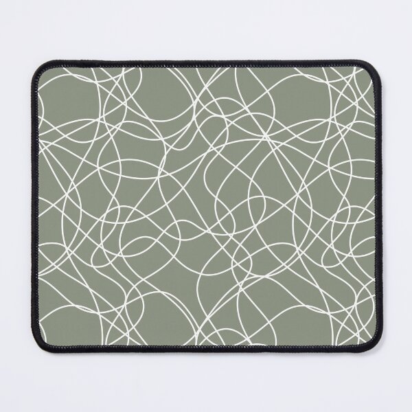 Item preview, Green and White Abstract Mosaic Pattern Pairs BH and G 2022 Color of the Year Laurel Leaf designed and sold by ColorOfTheYears.