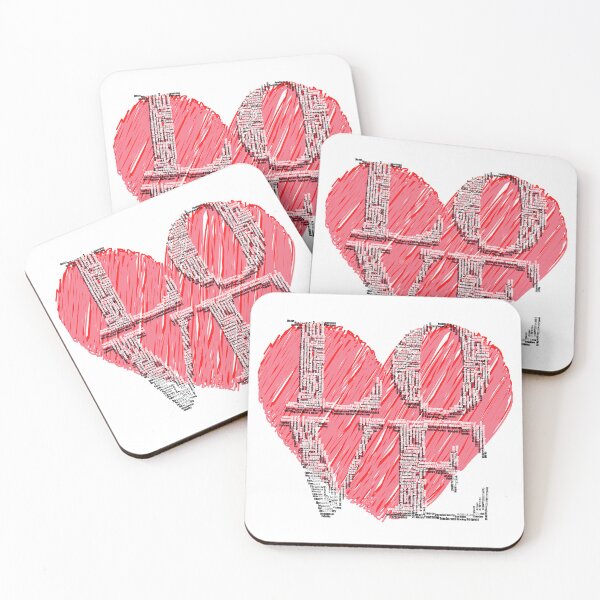Item preview, LOVE with Words and Hearts designed and sold by wordsford.