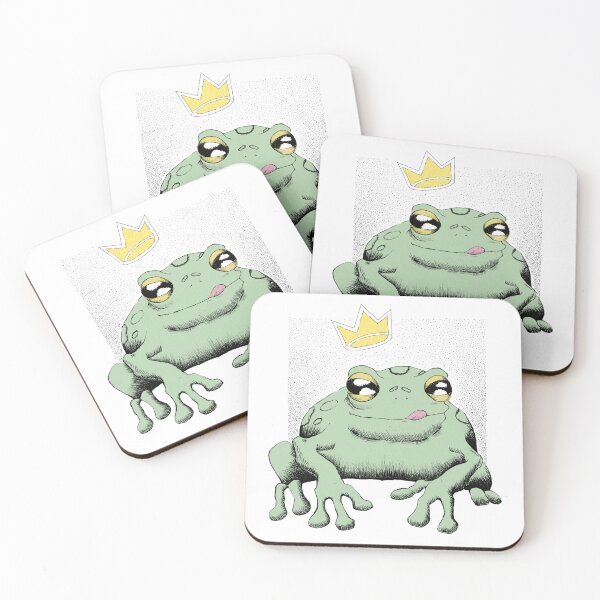 Item preview, Satisfied - Cute Colored Frog Illustration Print designed and sold by TwinHand.