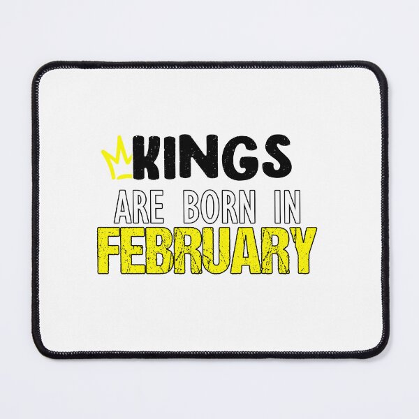 Item preview, Kings are born in February cool funny birthday gift Sticker designed and sold by yssnyd.