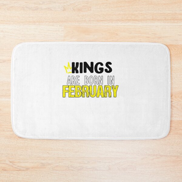 Item preview, Kings are born in February cool funny birthday gift Sticker designed and sold by yssnyd.