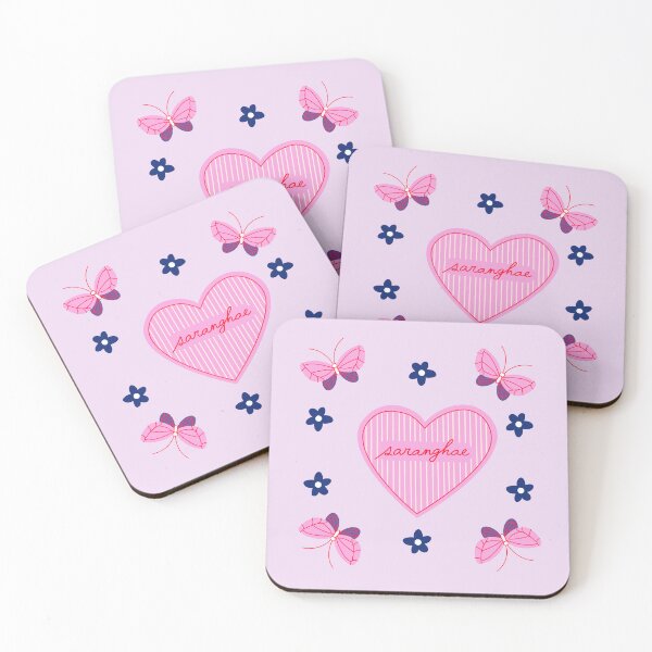 Item preview, Saranghae, Korean Love, 사랑해, I Love You - set designed and sold by art-and-sticker.