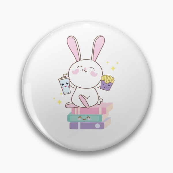 Item preview, Kawaii Cute Bunny Eating.  designed and sold by SusySell.