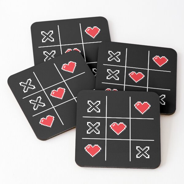 Item preview, Pixel Hearts Retro Video Game Tic Tac Toe designed and sold by Legit Hooligan.