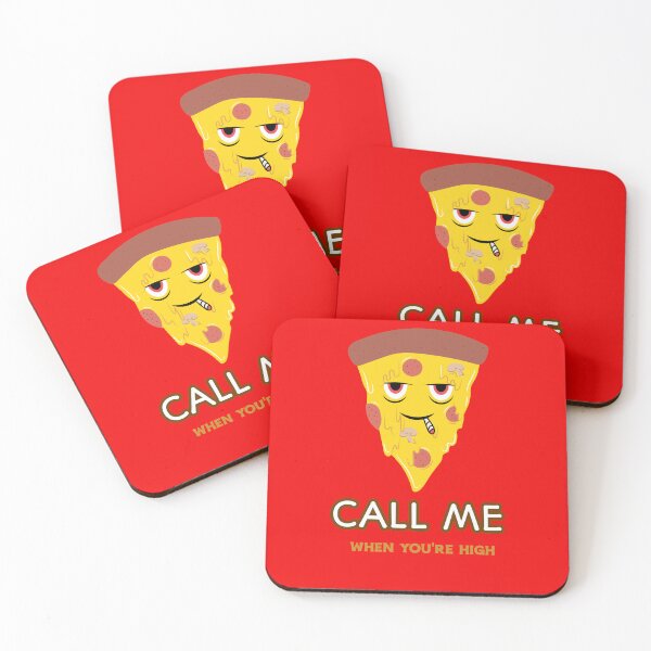 Item preview, Call Me When You Are High Smoker Pizza Weed designed and sold by mrkedi123.
