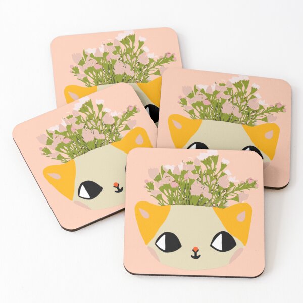 Item preview, "cute ceramic cat plants" designed and sold by tudoo.