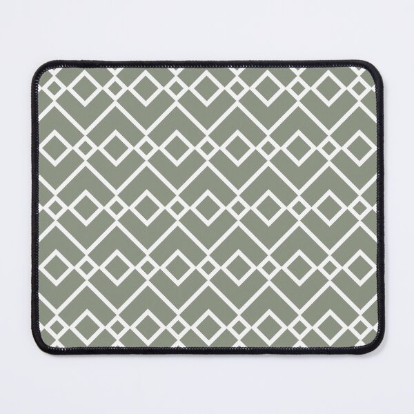 Item preview, Green and White Tessellation Line Pattern 23 Pairs BH and G 2022 Color of the Year Laurel Leaf designed and sold by ColorOfTheYears.