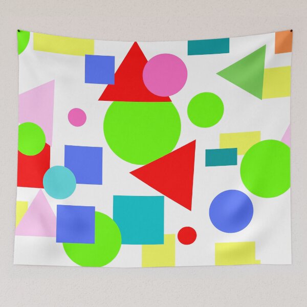 Item preview, Artistic Abstract Pattern With Circles, Triangles, Squares & Oblongs. designed and sold by Bowbubble.