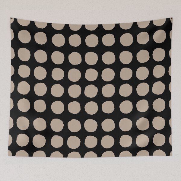 Item preview, Brown Black and White Scallop Stripe Pattern Pairs DE 2022 Popular Color Trail Dust DE6123 designed and sold by ColorOfTheYears.