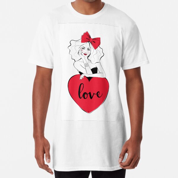 Love Girl Valentine Long T-Shirt