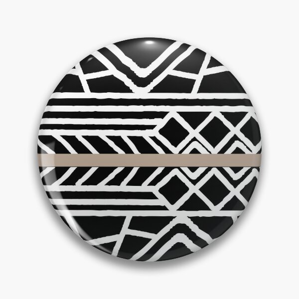 Item preview, Brown Black and White Mud Cloth Stripe Pattern Pairs DE 2022 Popular Color Trail Dust DE6123 designed and sold by ColorOfTheYears.