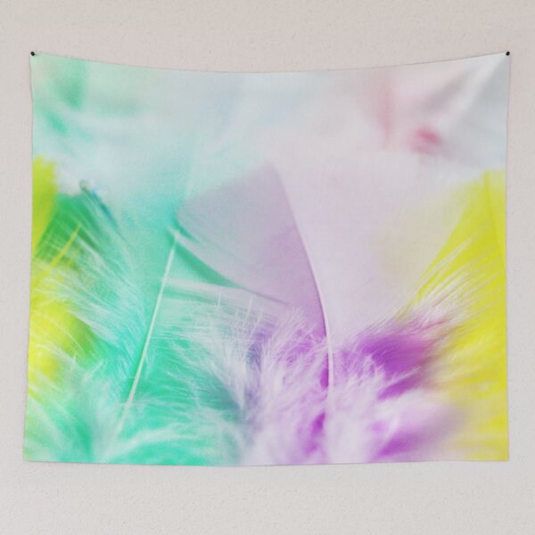 Item preview, Brightness Background With Colored Feathers Decoration In Soft And Blur Style designed and sold by NawalMagdy.