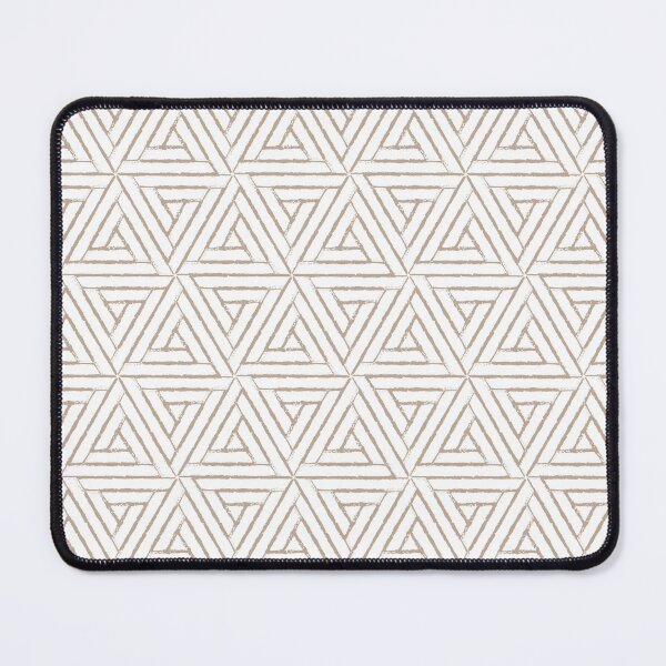 Item preview, Brown and White Aztec Tribal Triangle Pattern Pairs DE 2022 Popular Color Trail Dust DE6123 designed and sold by ColorOfTheYears.