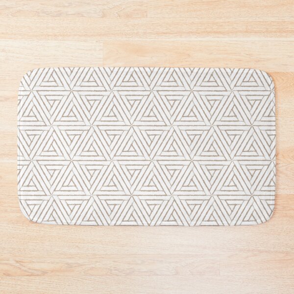 Item preview, Brown and White Aztec Tribal Triangle Pattern Pairs DE 2022 Popular Color Trail Dust DE6123 designed and sold by ColorOfTheYears.