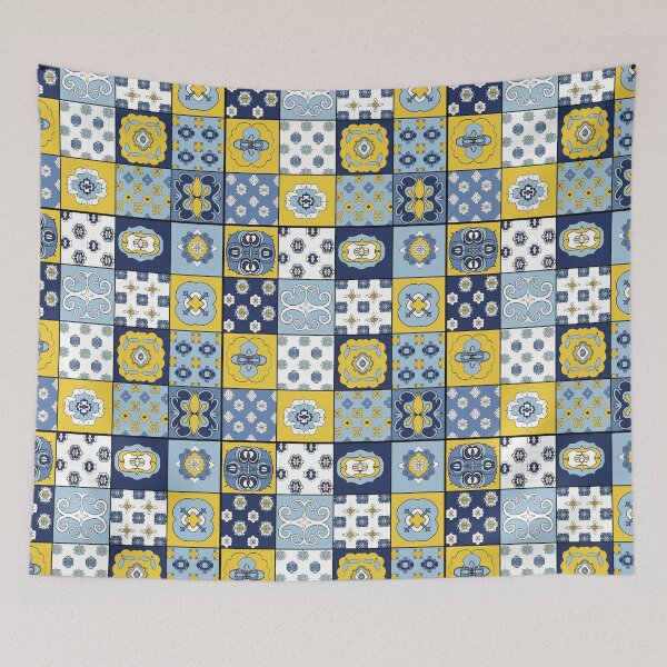 Item preview, Portuguese tiles mosaic azulejos designed and sold by Hola Ilustra.