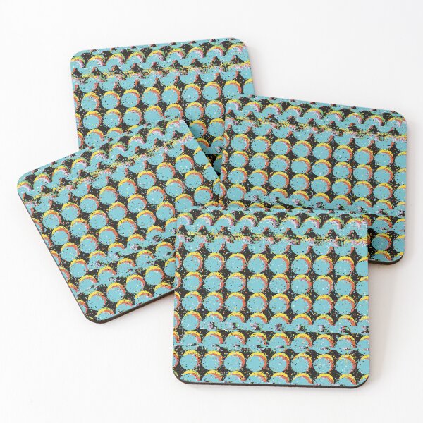 Item preview, Blue Trippy Glitched Retro Dot Pattern designed and sold by JadedLilacsArt.