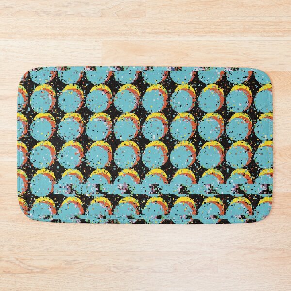 Item preview, Blue Trippy Glitched Retro Dot Pattern designed and sold by JadedLilacsArt.
